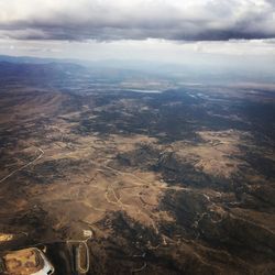 Aerial view of landscape against sky