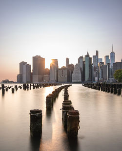 City at waterfront new york skyline