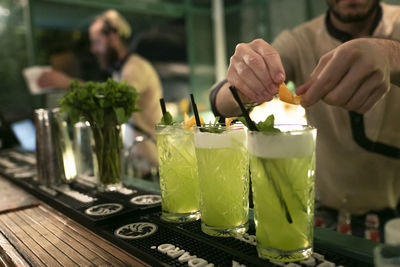 Close-up of drink on table