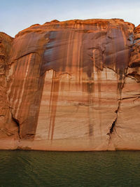 Rock formations in sea