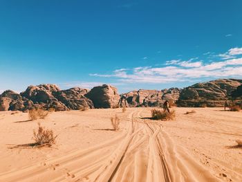 Surfing through the desert