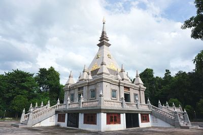 Low angle view of building against sky