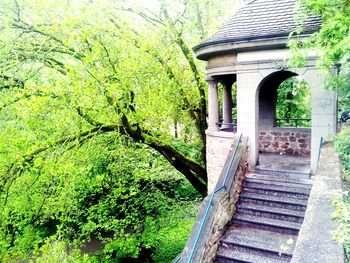 Built structure with trees in background