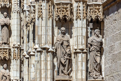 Statues of old building