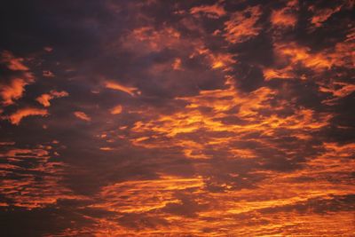 Low angle view of dramatic sky