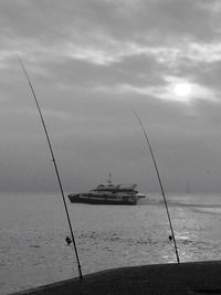 Boats in calm sea