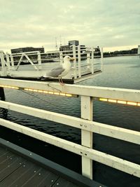 Scenic view of water against sky