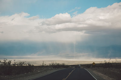 Road against sky