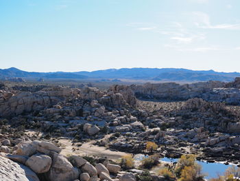 Aerial view of landscape against sky
