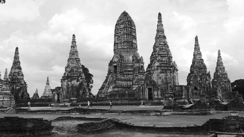 Temple against sky in city