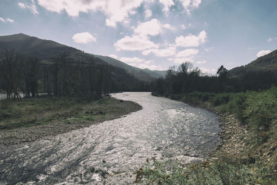 Scenic view of landscape against sky