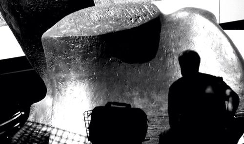 black and white