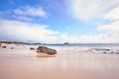 Scenic view of sea against sky