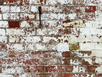 Full frame shot of old brick wall