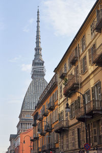 Low angle view of building against sky