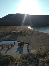 Scenic view of beach