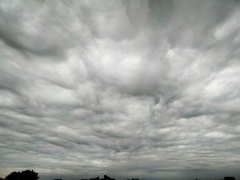 Storm clouds over landscape