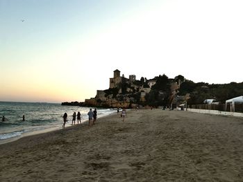 Group of people on beach