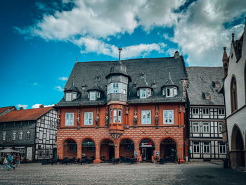 Low angle view of building against sky