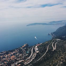 Aerial view of sea