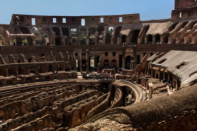 View of old ruins against sky