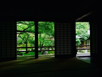 Built structure with trees in background