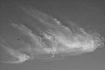Low angle view of vapor trail in sky