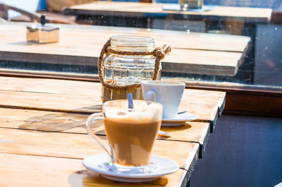 Close-up of tea on table