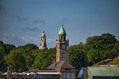 Low angle view of church against sky