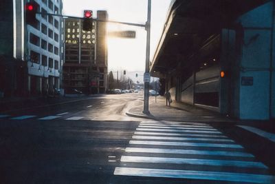 City street at dusk