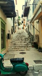 Narrow alley with buildings in background