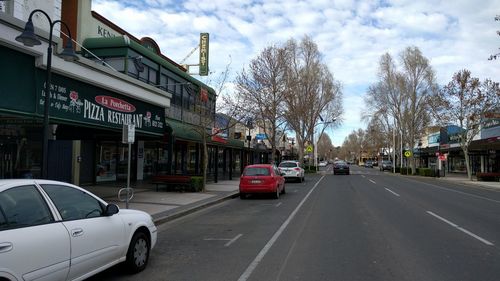 View of city street