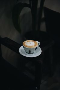 Coffee cup on table