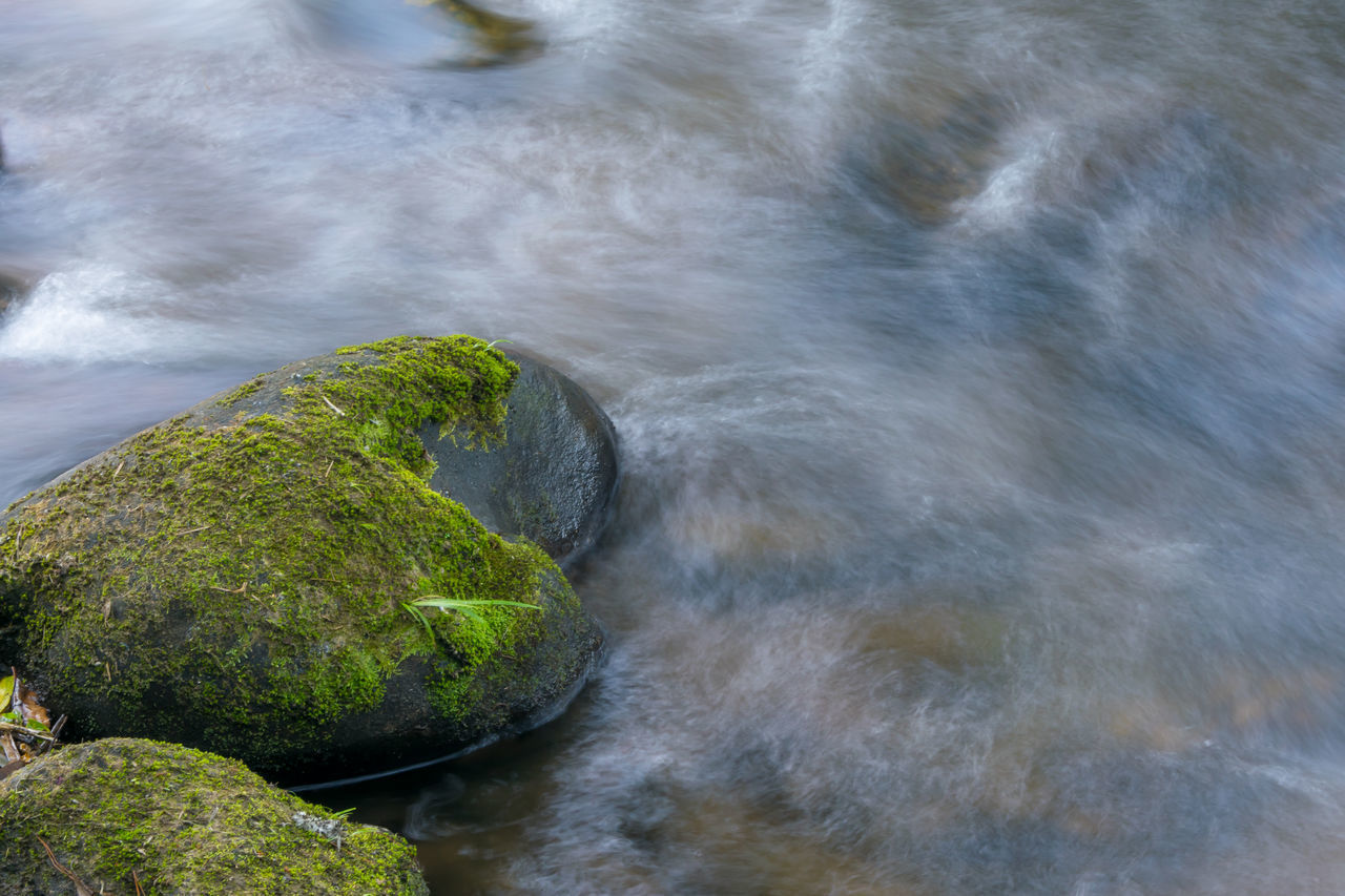 CLOSE-UP OF ROCKS IN SEA