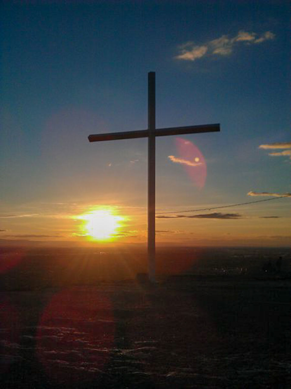 Blessed Cross Sunset Idaho Boise