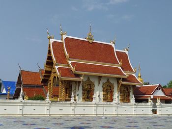Low angle view of building against sky