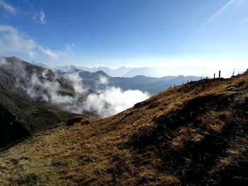 Scenic view of landscape against sky