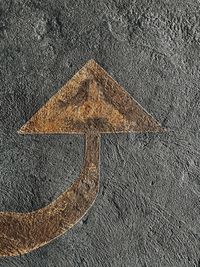 High angle view of zebra crossing on road