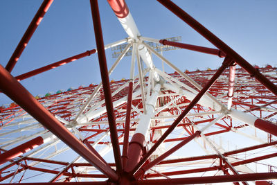 Low angle view of ferris wheel against sky