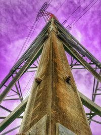 Low angle view of bridge against sky