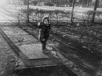 Boy in playground