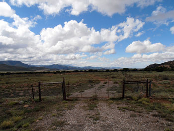 Scenic view of landscape against sky