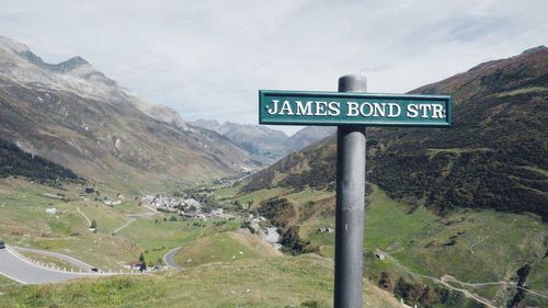 James bond street near furka pass