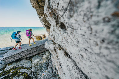 Backpacking along the bruce peninsula
