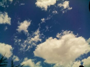 Low angle view of clouds in sky