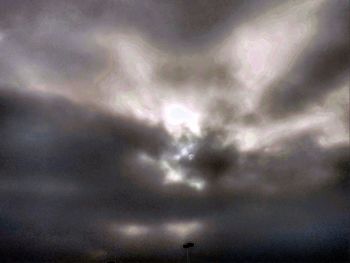 Low angle view of storm clouds in sky