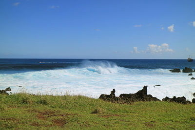 Scenic view of sea against sky