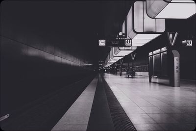 Railroad station platform