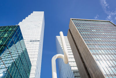 Low angle view of modern building against sky
