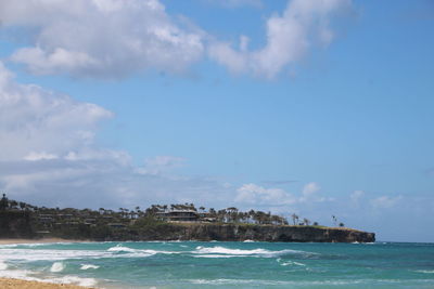Scenic view of sea against sky